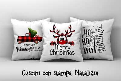 CUSCINI stampa natalizia