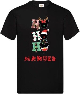 T-SHIRT NERA ohohoh con Nome