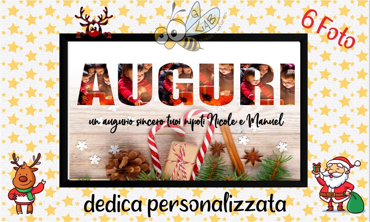 FOTO natale quadro libro, GRAFICA: AUGURI