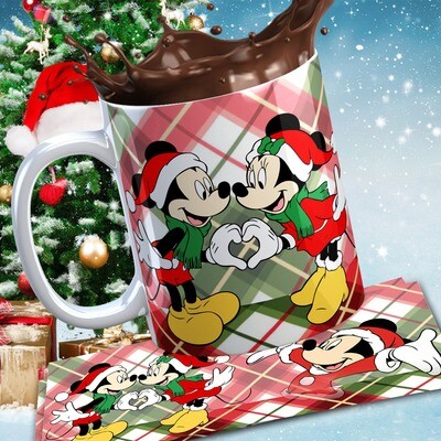 TAZZA MINNIE &amp; TOPOLINO natalizia