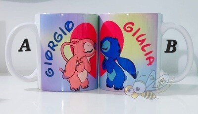 TAZZE COPPIA Stitch&amp;Angel