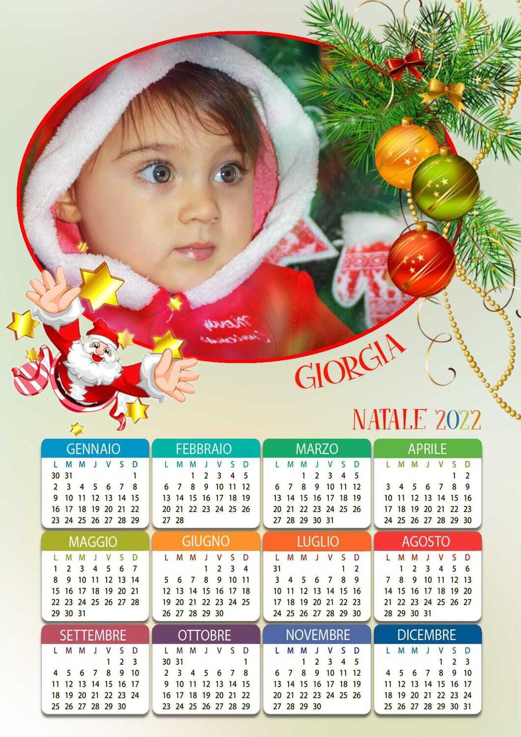 CALENDARIO Annuale natale, GRAFICA: 1