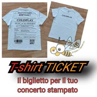 T-SHIRT BIGLIETTO Concerto