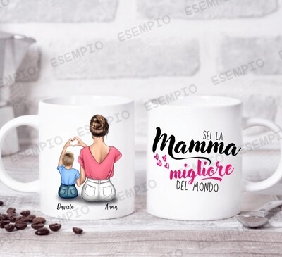 TAZZA Mamma e figlio/figlia