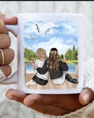 TAZZA Amiche e Sorelle PANORAMA