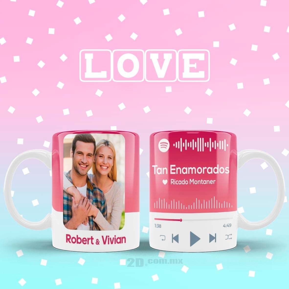 TAZZA Spotify san valentino