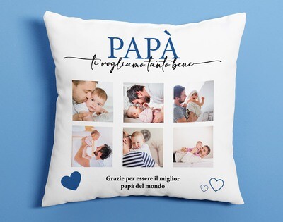 Cuscino &quot;collage papà&quot;