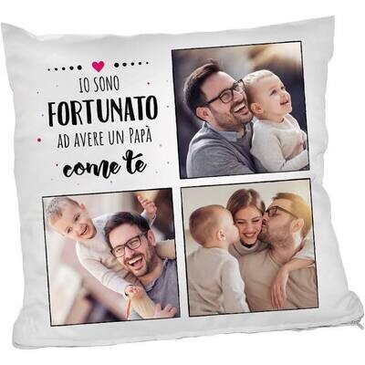 CUSCINO &quot;sono fortunato...&quot;