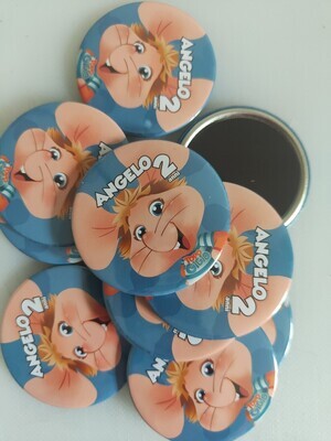 Magneti Frigo tondo 10pz 5.8cm personalizzabili topo Gigio