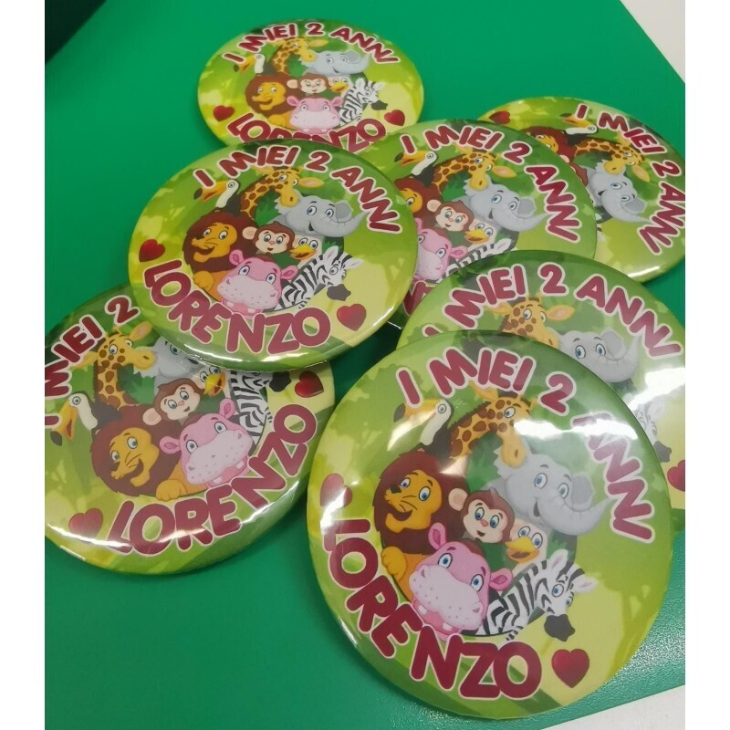Magneti Frigo tondo 10pz 5.8cm personalizzabili SAFARI