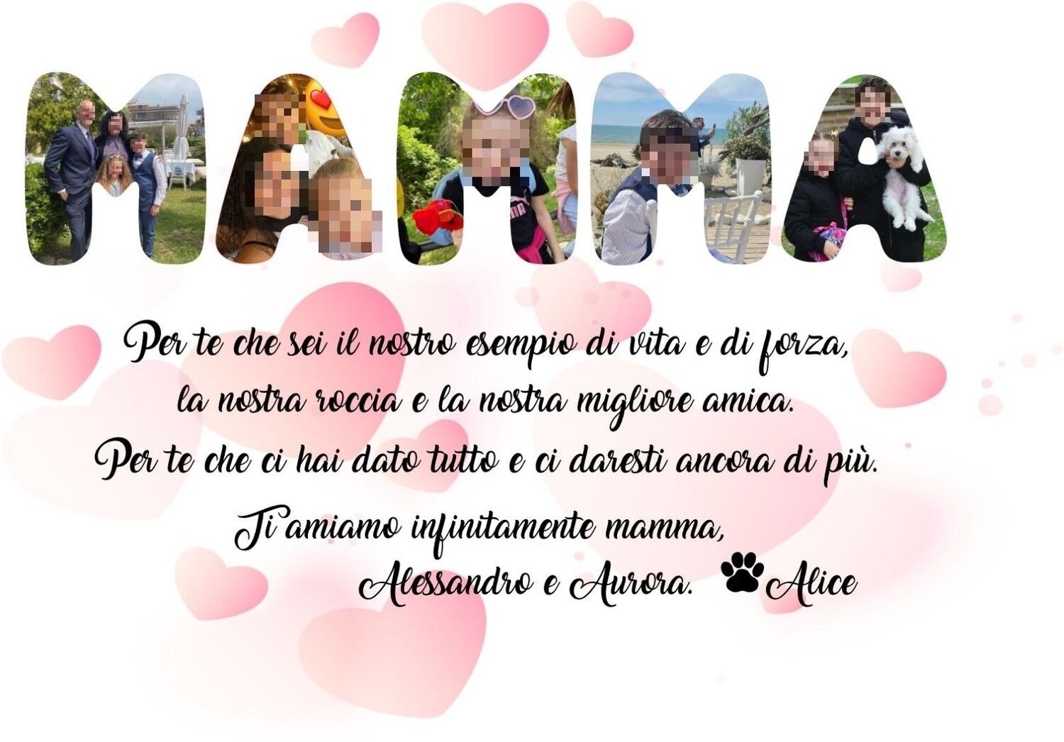 Quadretto MAMMA, GRAFICHE: 1