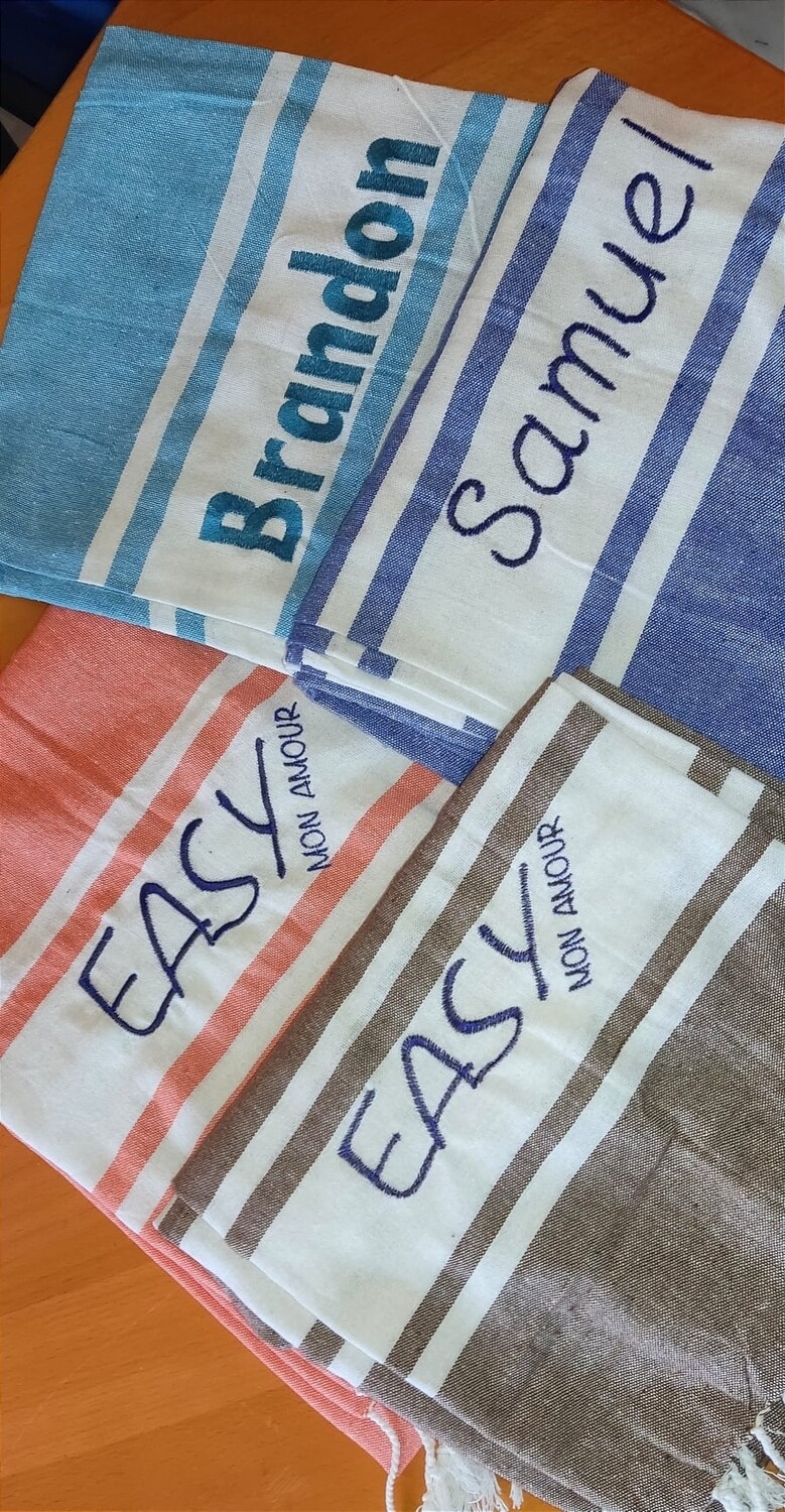 Fouta telo mare pareo personalizzato