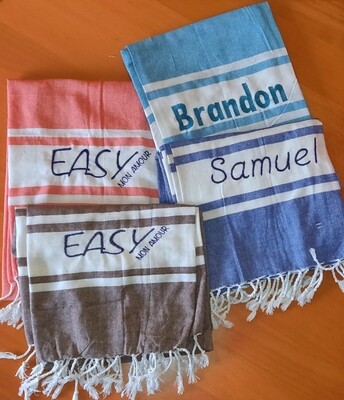 Fouta telo mare pareo personalizzato