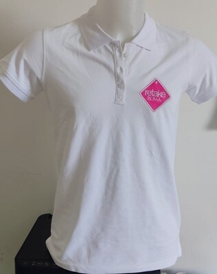 Polo con logo ricamato