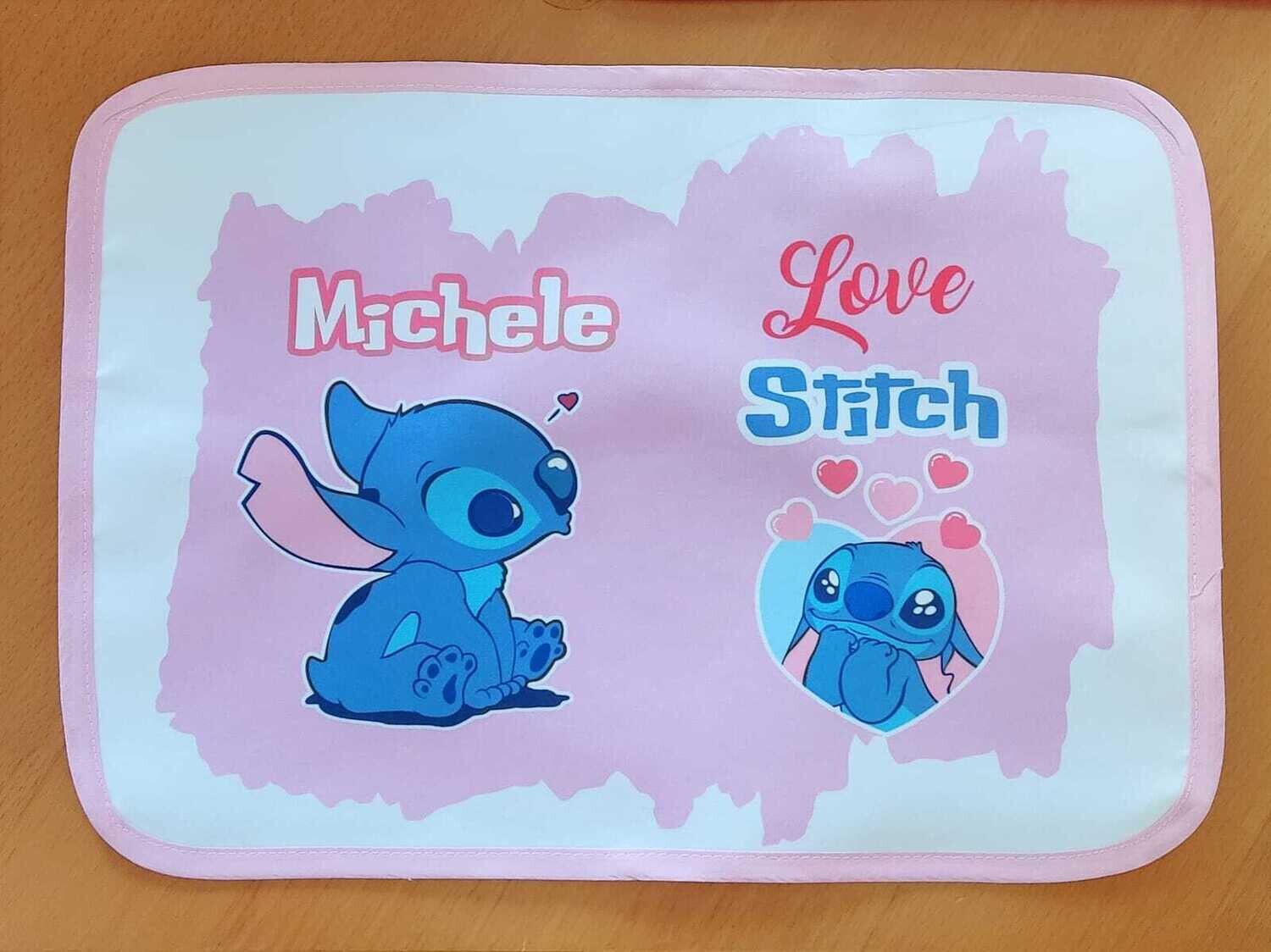 Tovagliette personalizzate, Personaggio: Stitch rosa