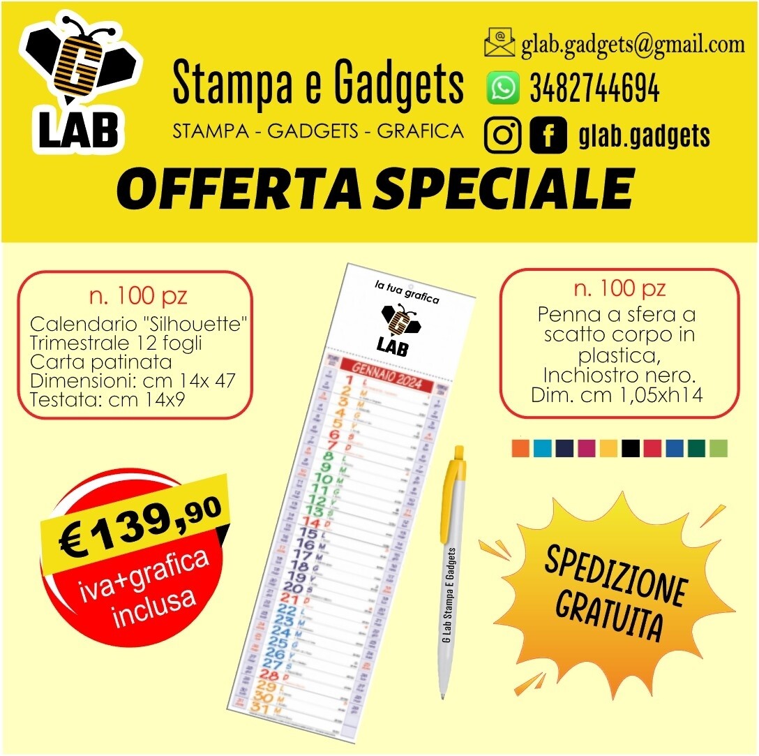 Promo calendario+penne