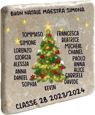 MATTONELLA IN MARMO natalizia Maestre