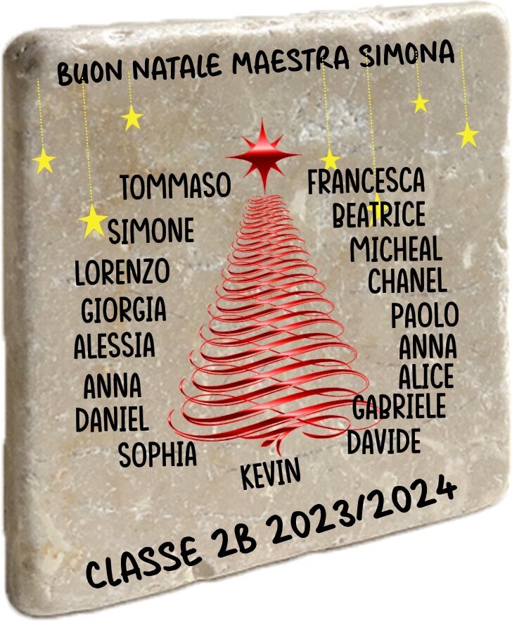 MATTONELLA IN MARMO natalizia Maestre