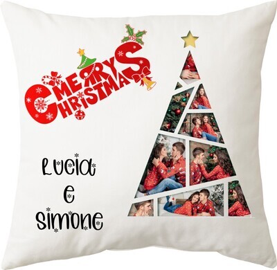 CUSCINO ALBERO NATALE mosaico