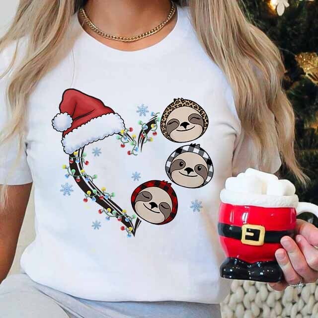 T-SHIRT NATALE bradipo