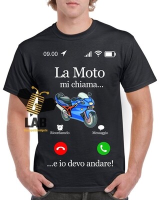 T-shirt &quot;la passione mi chiama...&quot;