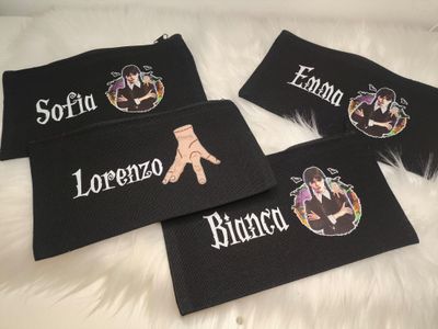 Printed clutch bag