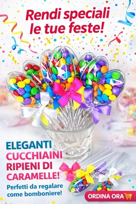 Cucchiaio di confettini al cioccolato 10pz