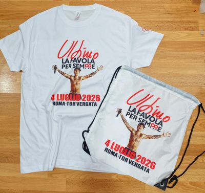 KIT T-SHIRT + SACCA ZAINO BIANCA ULTIMO TOR VERGATA 2026