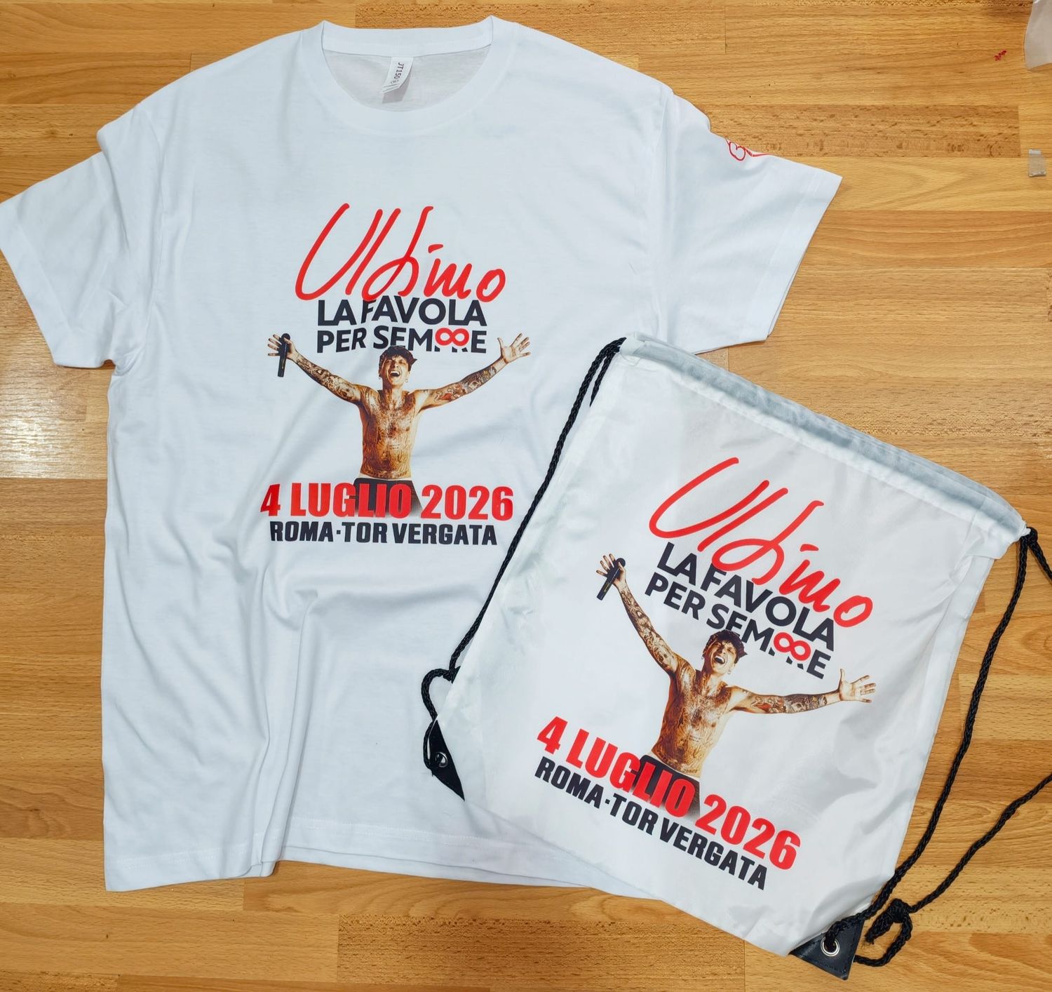 KIT T-SHIRT + SACCA ZAINO BIANCA ULTIMO TOR VERGATA 2026
