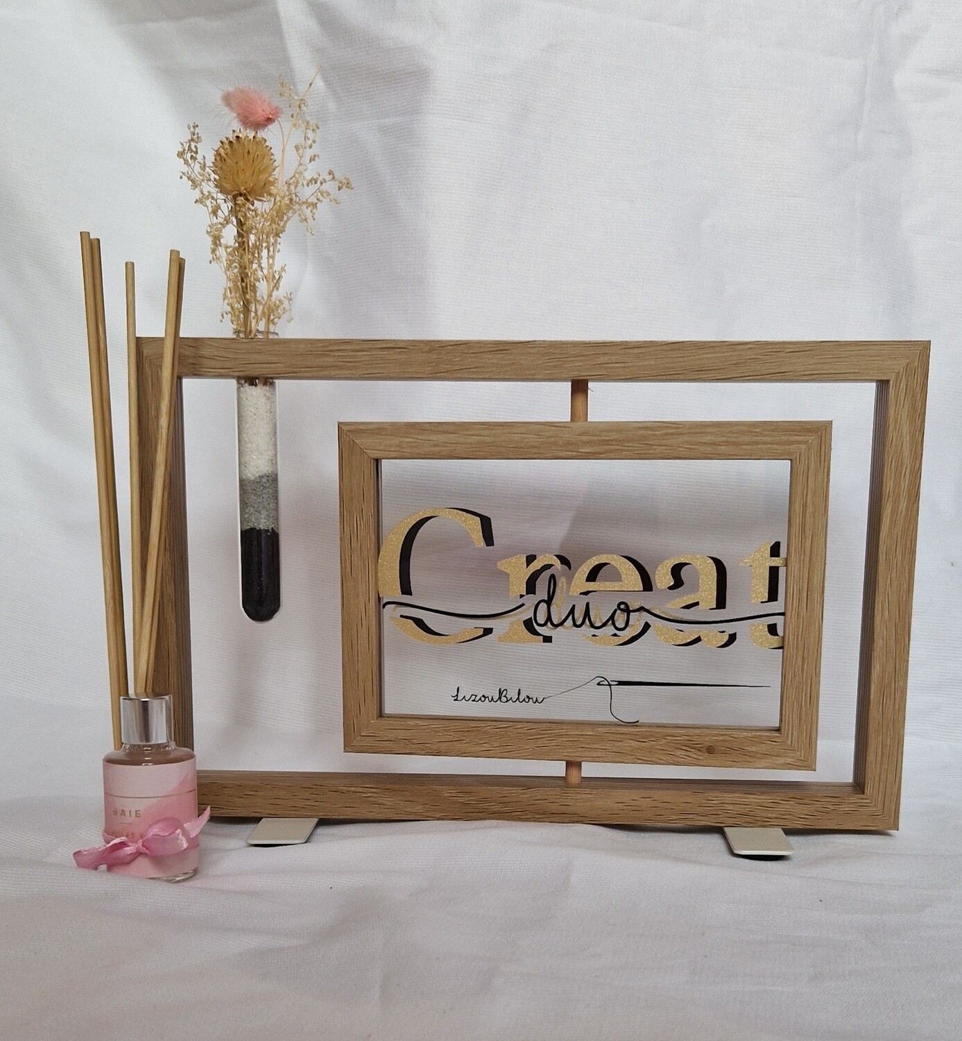 Cadre transparent tournant