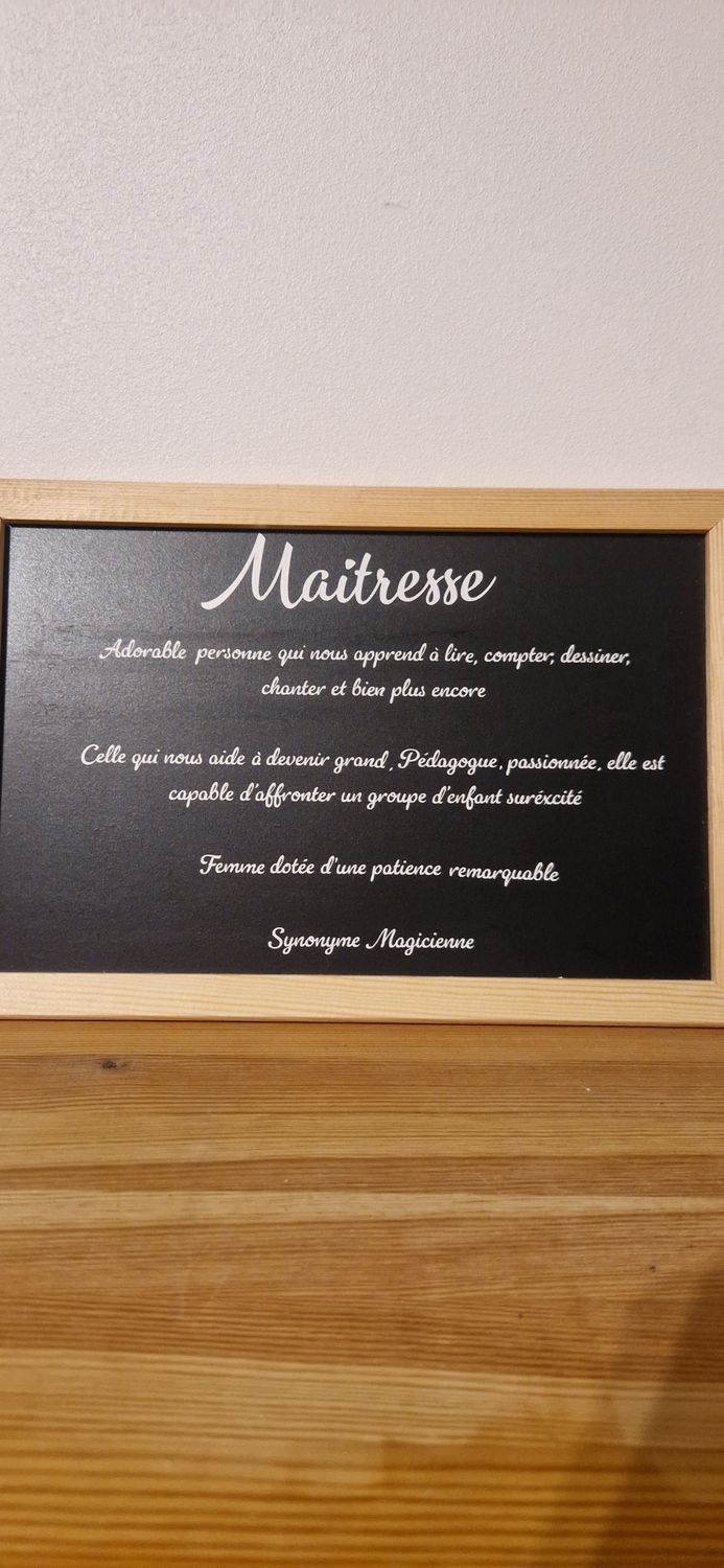 Ardoise maitresse