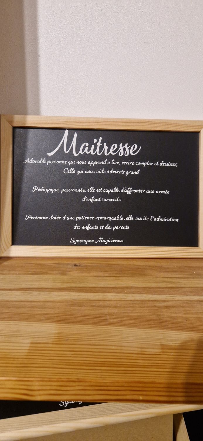 Ardoise maitresse