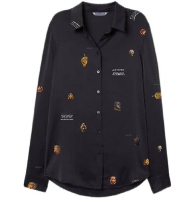 ADIA SILK SHIRT BLACK