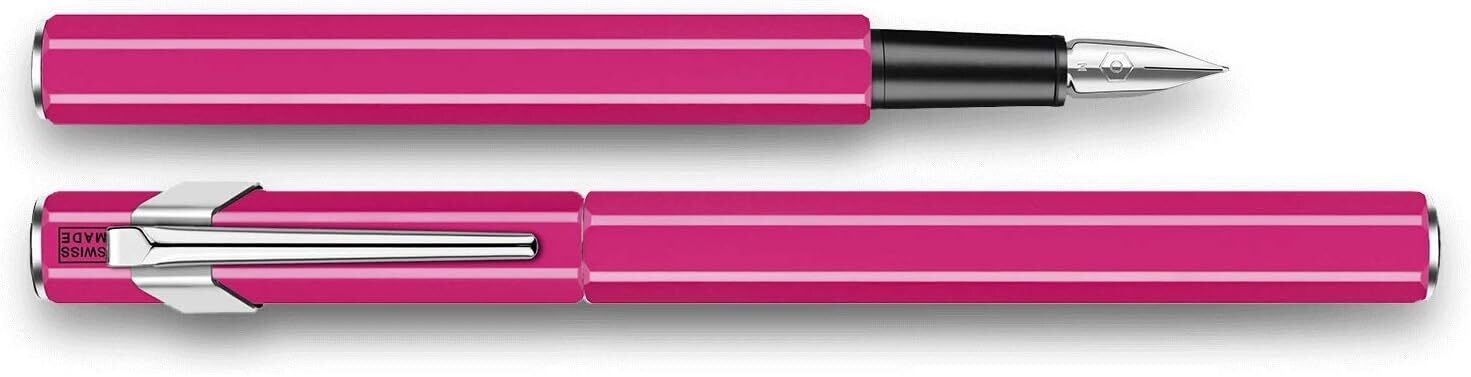 Caran d&#39;Ache Fountain Pen 849 Metal Fluo Pink - Fine