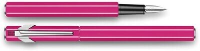 Caran d&#39;Ache Fountain Pen 849 Metal Fluo Pink - Fine