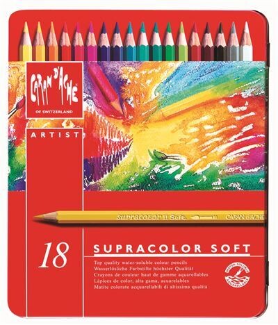 Caran D&#39;Ache SUPRACOLOR Soft Aquarelle 18 - Colored pencils