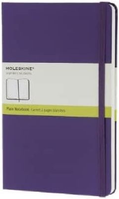 Moleskine Classic Notebook, Plain Hardcover, Violet Pocket