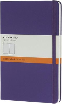 Moleskine Classic Lined Notebook, Hardcover, Purple Pocket