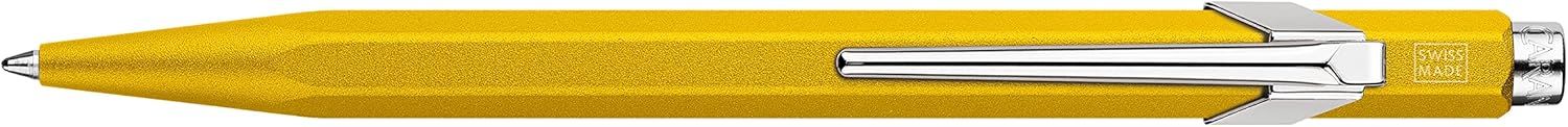 Caran d&#39;Ache Ballpoint Pen 849 Colormat-X Yellow, Pack of 1