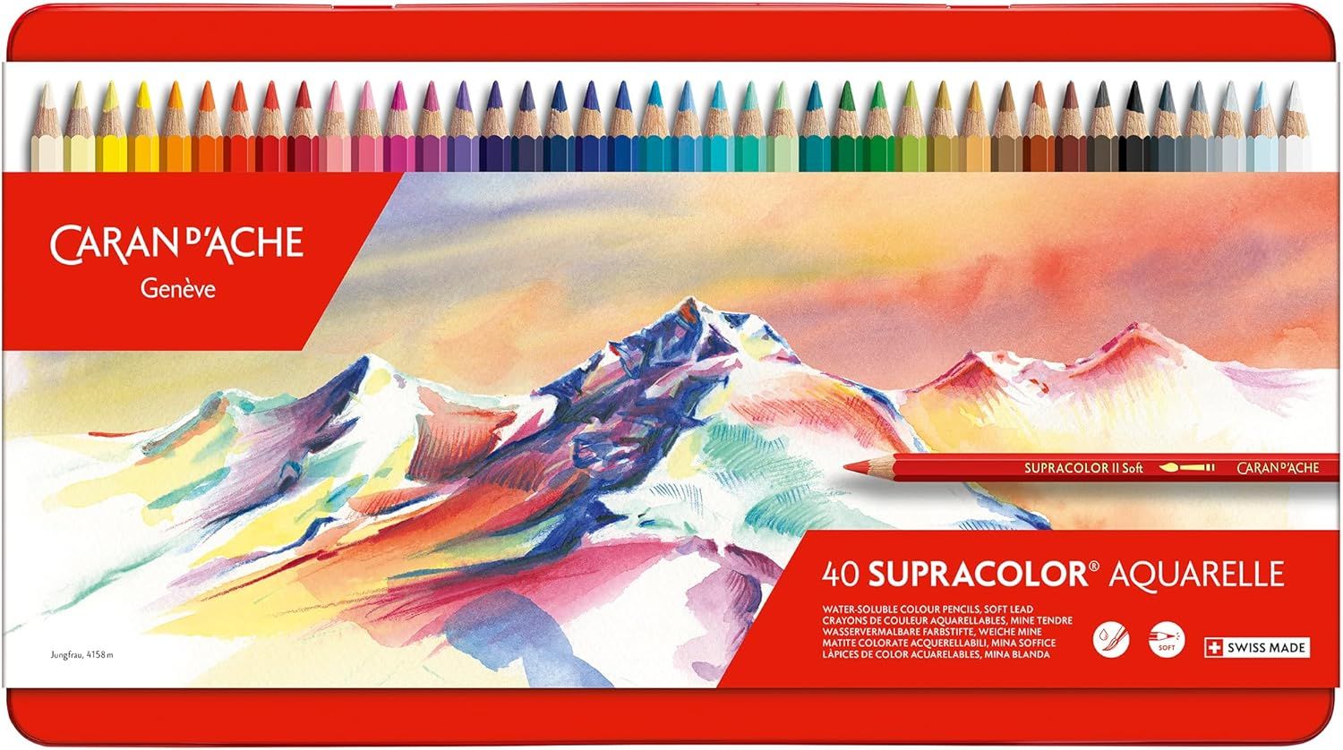 Caran d&#39;Ache SUPRACOLOR Soft Aquarelle 40 - Colored pencils