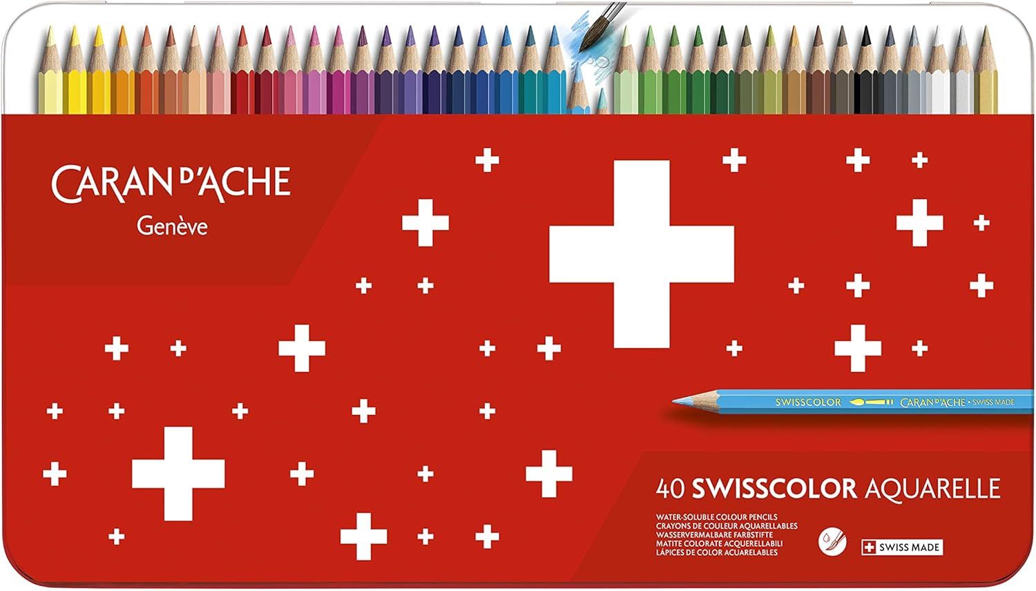 Caran D&#39;Ache SWISSCOLOR 12 - Colored pencils