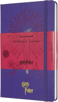 ​Moleskine Harry Potter Limited Edition Notebook, Lined, Phoenix Design 5/7, Purple