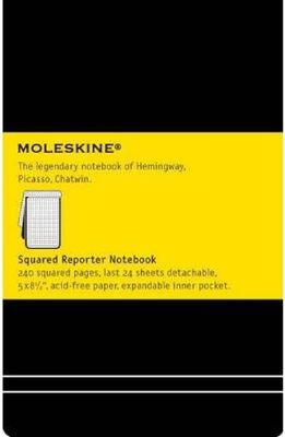 Moleskine Large Squared Reporter Notebook