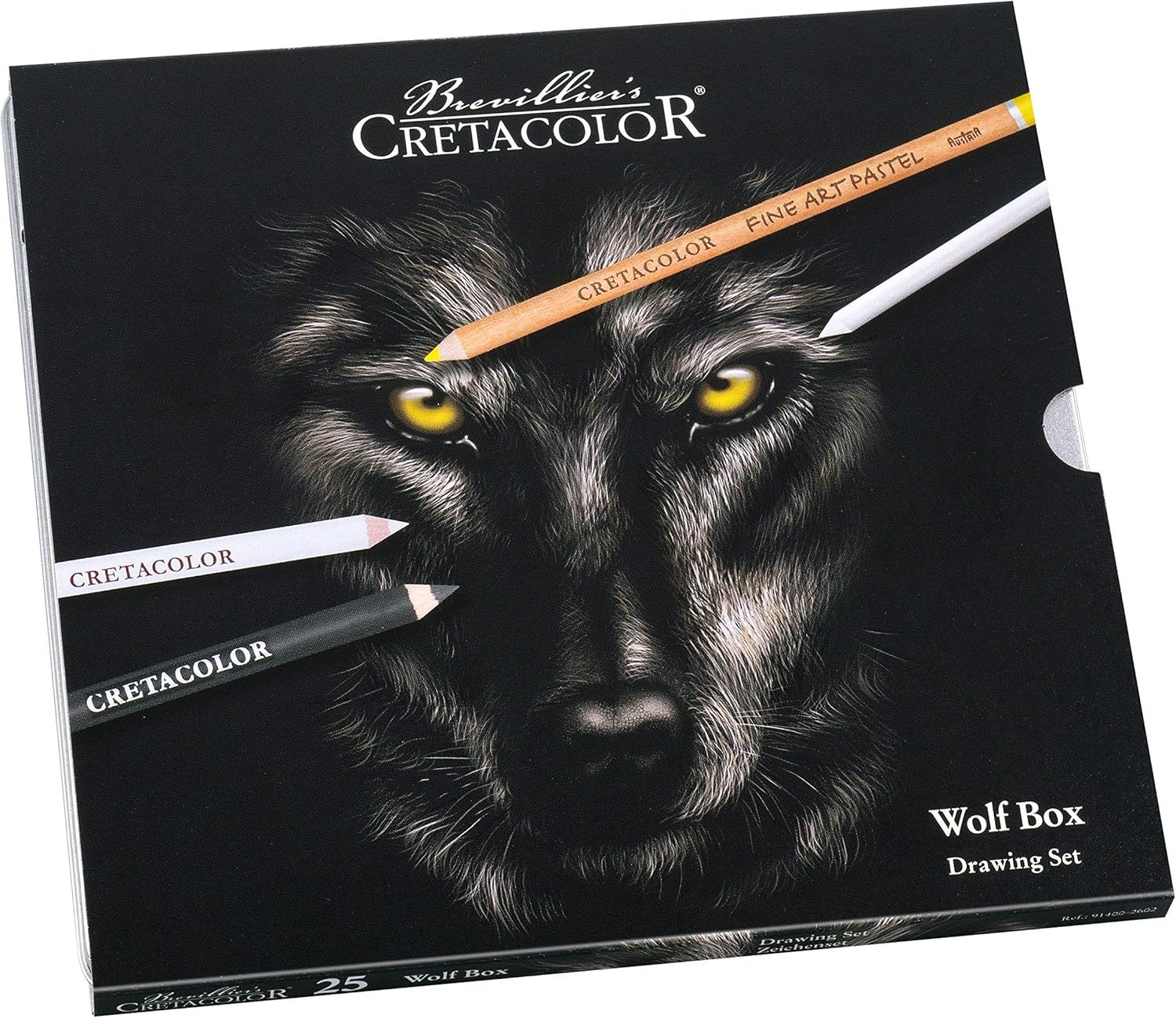 Cretacolor Wolf Box Set of 25 Black / White Sign
