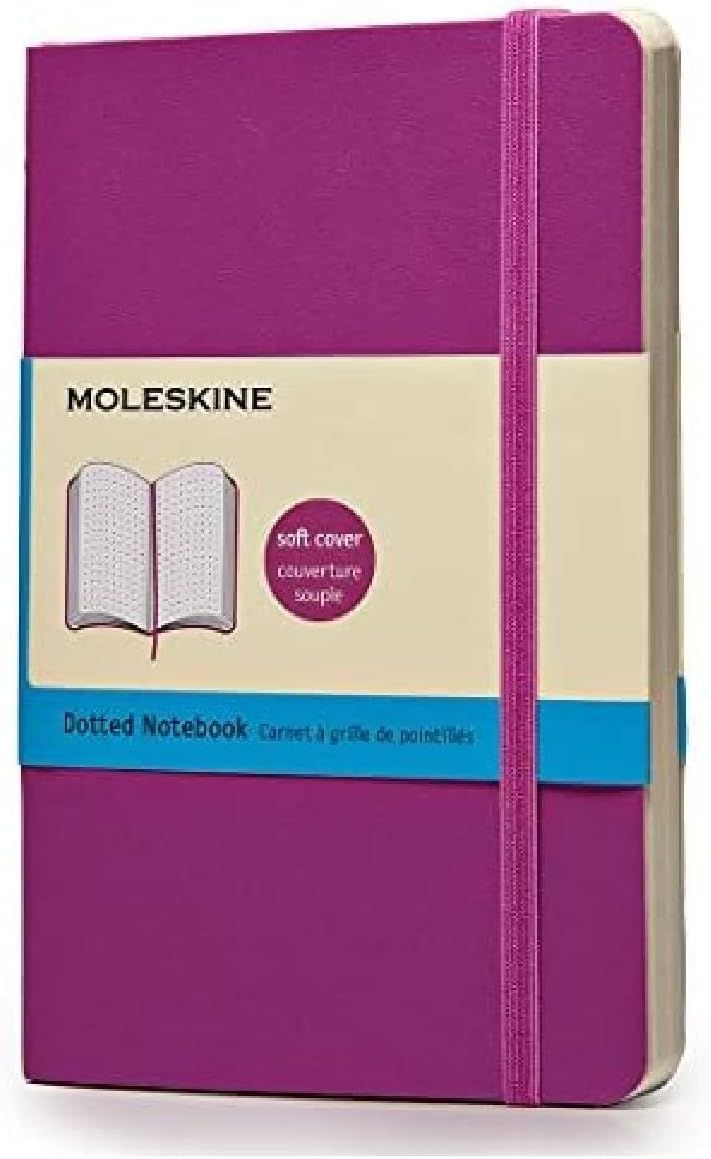 Moleskine Coloured Notebook (Pocket, Soft Cover, Dotted) Orchid