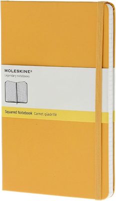 Moleskine Notebook, Hardcover, Squared, Large Size, Yellow