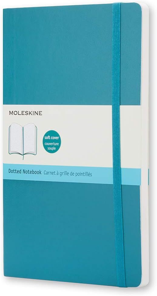Moleskine Classic Coloured Notebook (Pocket, Soft Cover, Dotted) Underwater Blue