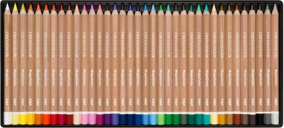 CRETACOLOR MegaColor 36 High-Quality Coloured Pencils in Metal Case