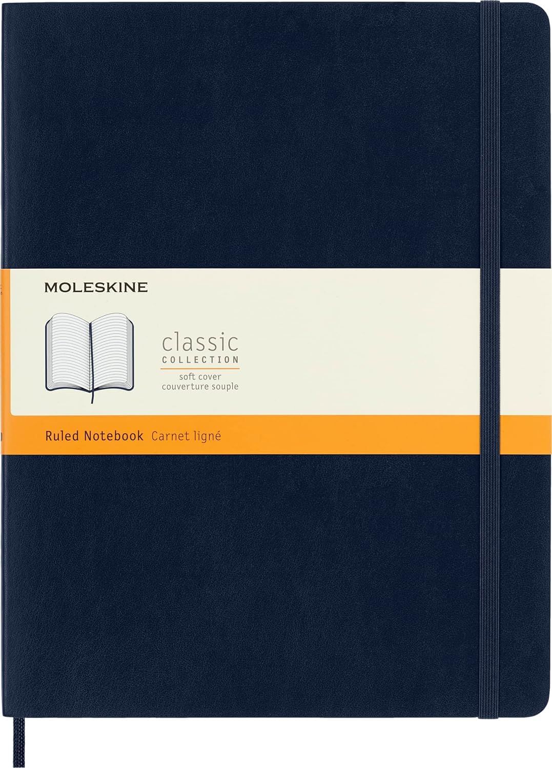Moleskine - Classic Ruled Paper Notebook - Soft Cover Sapphire Blue - Extra Large