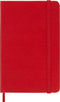 ​Moleskine Classic Squared Paper Notebook, Hard Cover, Scarlet Red, Pocket